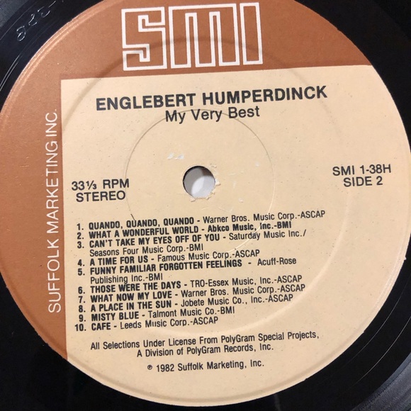 12” LP Vinyl Record  ENGELBERT HUMPERDINCK  All My Best - Picture 9 of 14